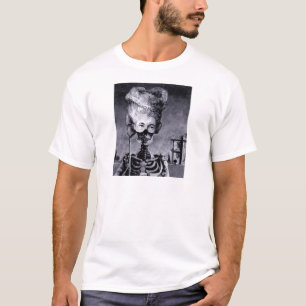 T-shirt Esqueleto de Halloween Mascarado Gótico