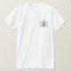 T-shirt esquerdo-caixa ateu do símbolo (Frente do Design)