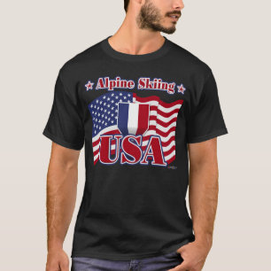 T-shirt Esqui alpino EUA