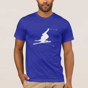 T-shirt Esqui azul da neve