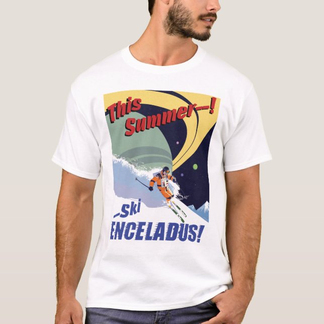 T-shirt Esqui Enceladus! (Frente)