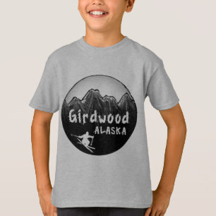 T-shirt Esquiador Girdwood Alaska