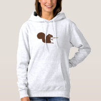 Esquilo bonito com café | Whimsic Animal Art