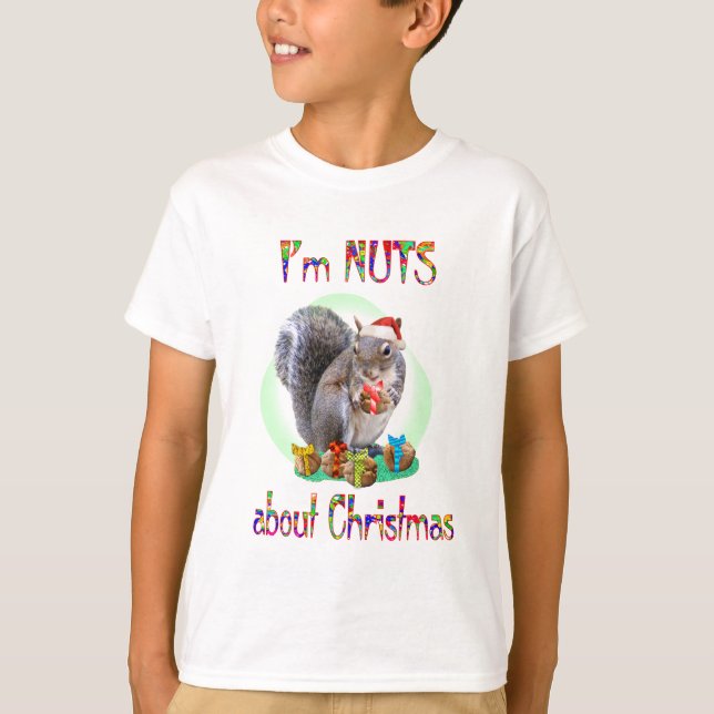 T-shirt Esquilo de Natal (Frente)