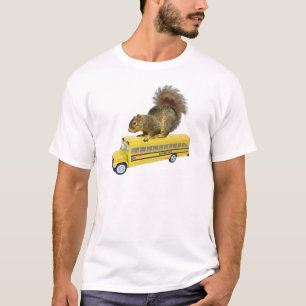 T-shirt Esquilo no auto escolar