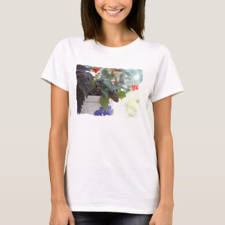 T-shirt Esquilo no pote de flor
