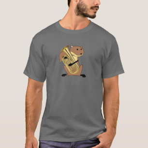 T-shirt Esquilo que joga o Euphonium