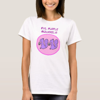 T-shirt Esquilos roxos maus