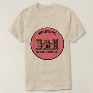 T-shirt Essayons Combat Engineer Badge Tee