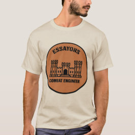 T-shirt Essayons Combat Engineer Badge Tee
