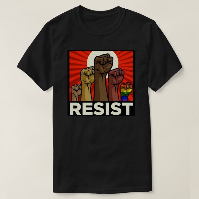 T-Shirt Essencial RESIST (Frente do Design)