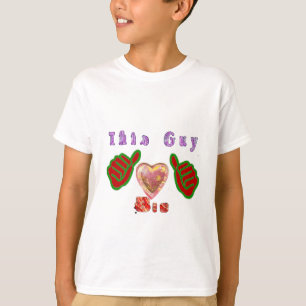 T-shirt Esta Cara Adora Grande Impressão de Arte Presente
