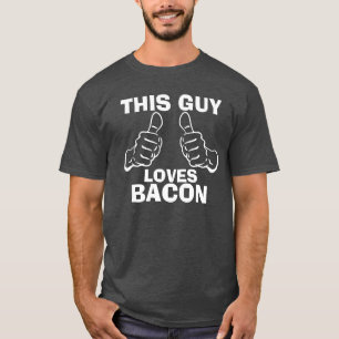 T-shirt Esta cara ama o bacon