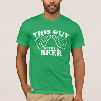 T-shirt Esta cara precisa uma cerveja