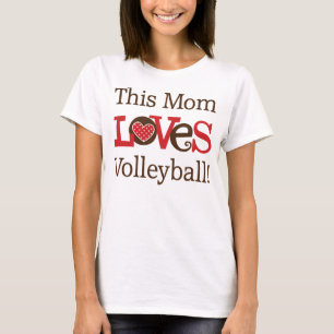 T-shirt Esta mamã ama o voleibol