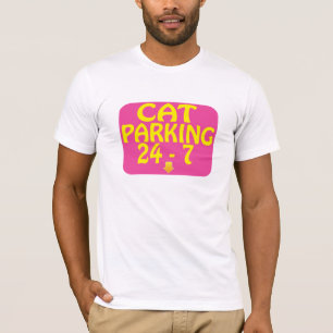 T-shirt estacionamento do gato