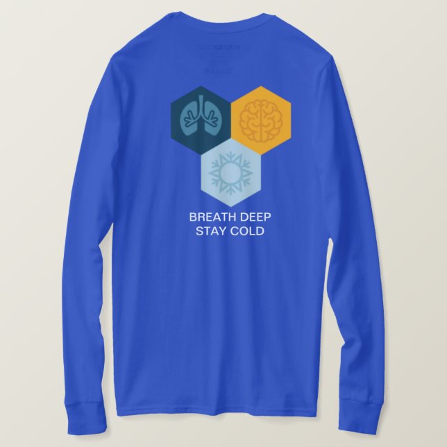 T-shirt ESTADA COLD-BREATH PROFUNDAMENTE grande (Verso do Design)
