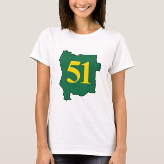 T-shirt Estado de estado de Jefferson 51st