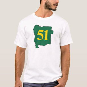 T-shirt Estado de estado de Jefferson 51st