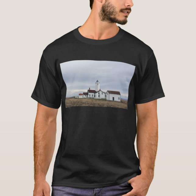T-shirt Estado de Washington do farol do cuspe de (Frente)