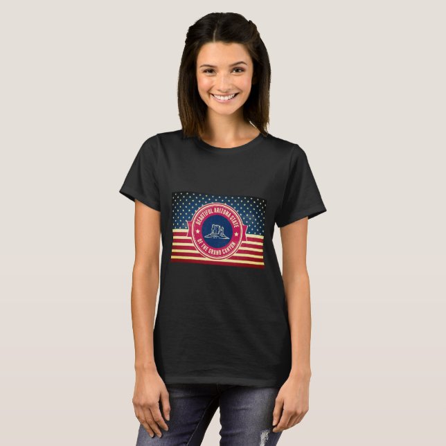 T-shirt Estado do Grand Canyon da Arizona (Frente Completa)