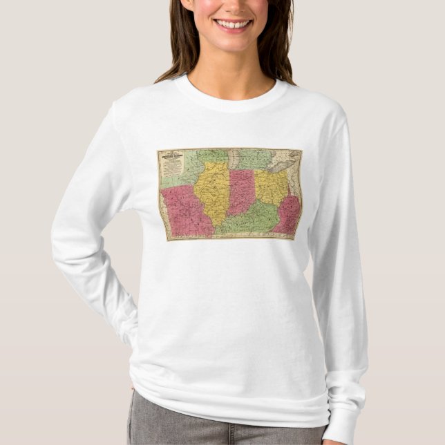 T-shirt Estados Ocidentais, EUA (Frente)