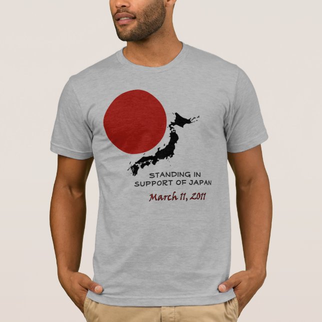 T-shirt Estar a favor de Japão (Frente)