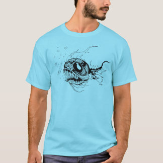 T-shirt estarrecente dos peixes de mar profundo