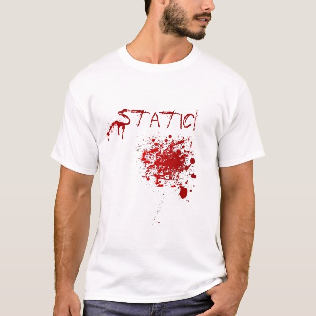T-shirt estático do "Spatter" (Frente)