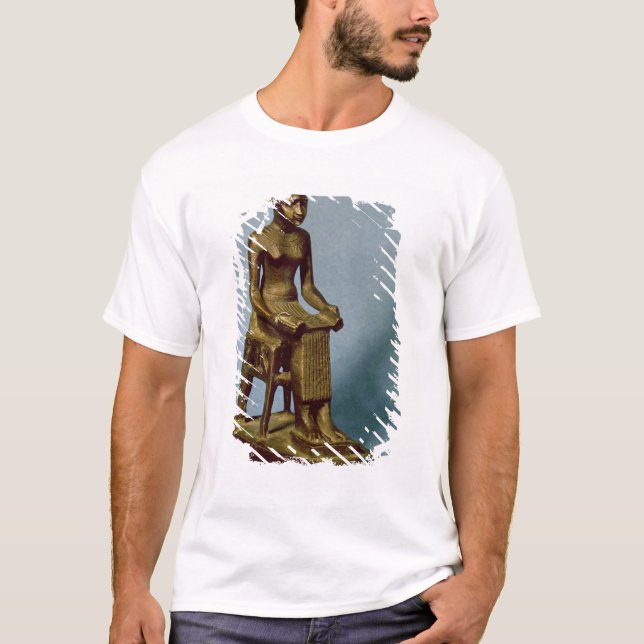 T-shirt Estátua assentada de Imhotep que guardara um (Frente)