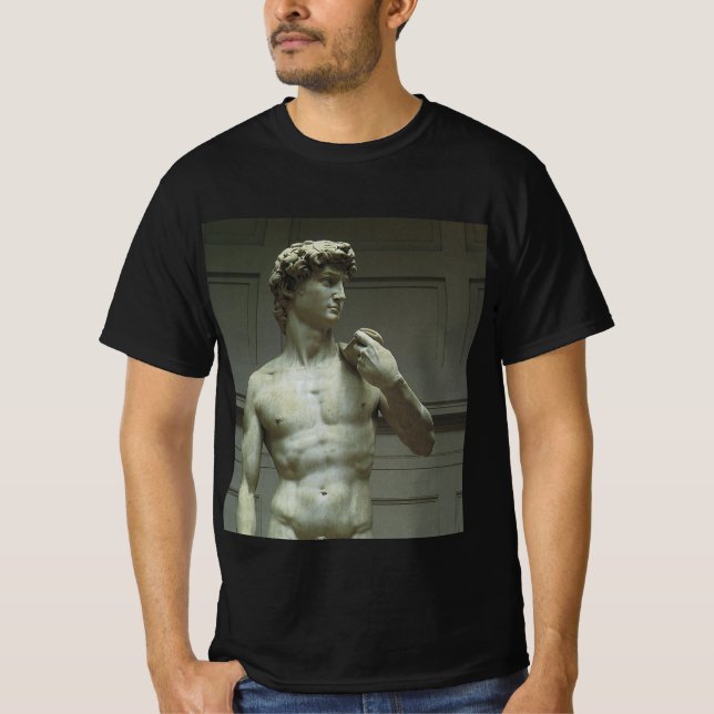 T-shirt Estátua de Davi de Michelangelo (Frente)