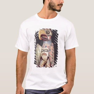 T-shirt Estátua de "Thunderbird" do Haida (madeira