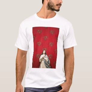 T-shirt Estátua em uma igreja de Spaccanapoli, Nápoles d