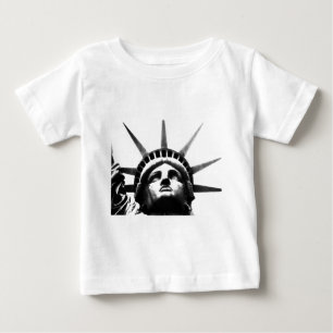 T-shirt Estátua Negra e Branca da Liberdade