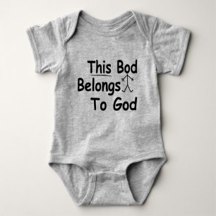T-shirt Este Bacalhau Pertence A Deus, Christian Baby Roup