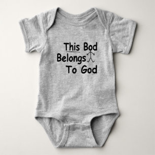 T-shirt Este corpo pertence aos miúdos do deus/T cristão