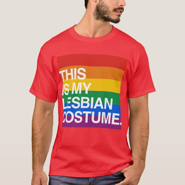 T-SHIRT ESTE É MEU TRAJE LÉSBICA (Frente)