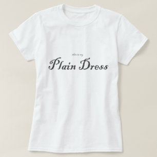 T-shirt Este é meu vestido liso