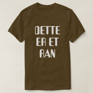 T-shirt Este é um assalto em castanho norueguês
