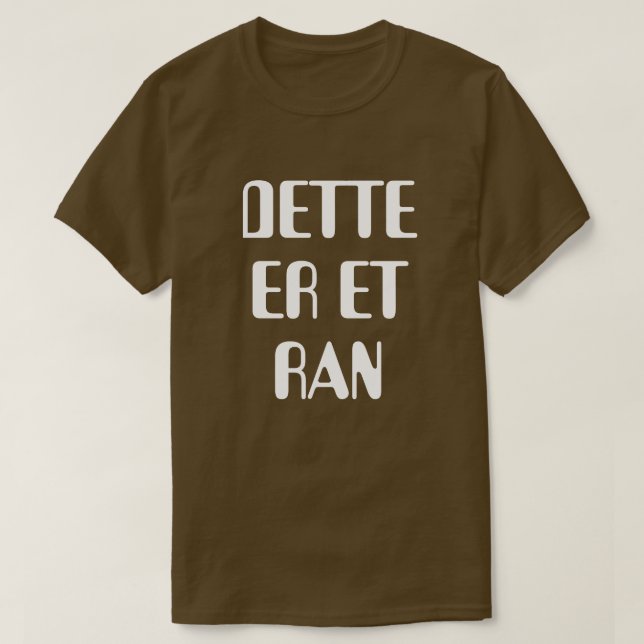 T-shirt Este é um assalto em castanho norueguês (Frente do Design)