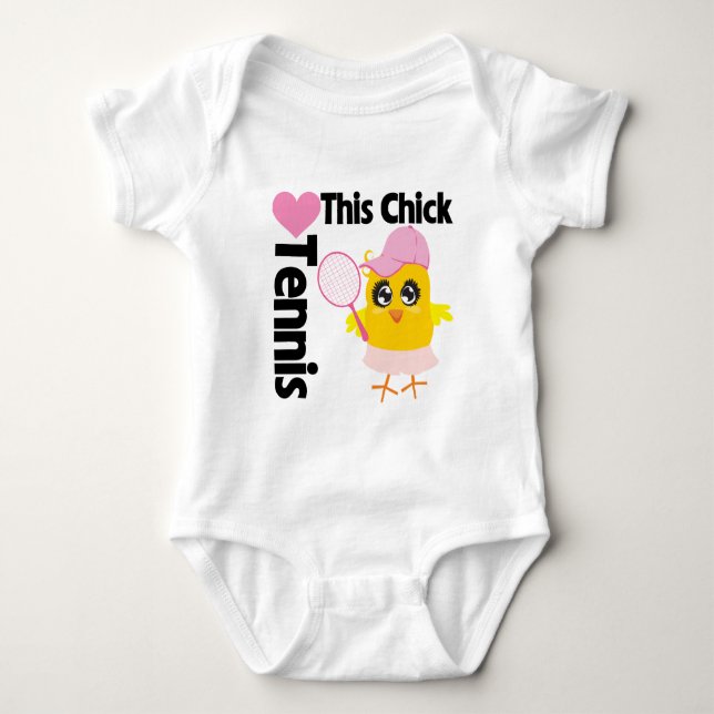 T-shirt Este pintinho ama o tênis (Frente)