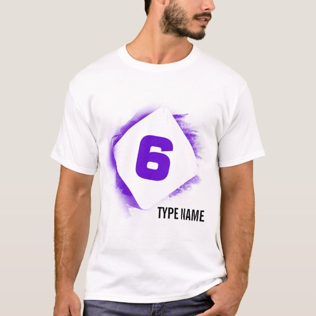 T-shirt Estêncil escuro de Eden - 6 (Frente)