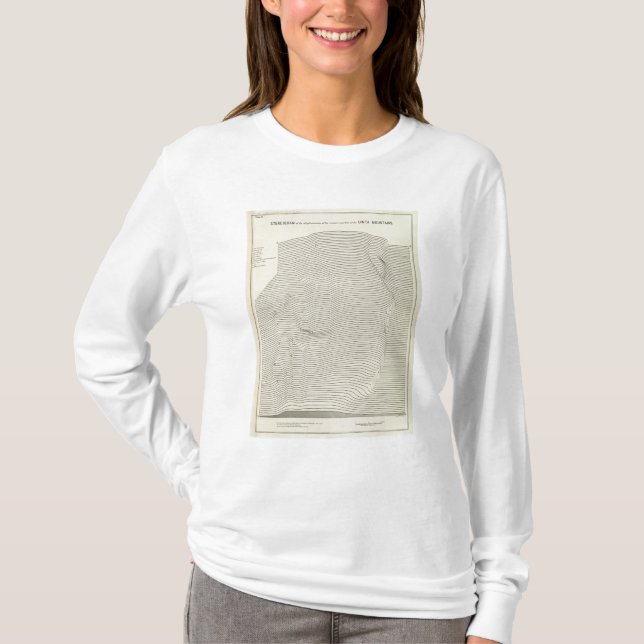 T-shirt Estereograma das montanhas de Uinta (Frente)