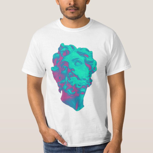 T-shirt estético dos homens da estátua do pulso (Frente)