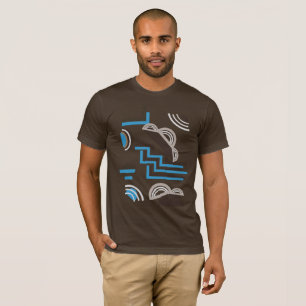 T-shirt Estilo Art Deco Design abstrato