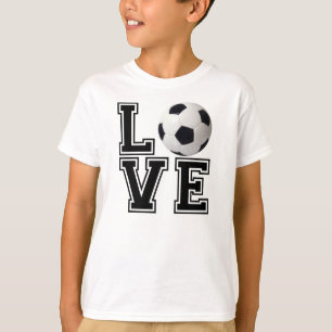 T-shirt Estilo da faculdade do futebol do amor