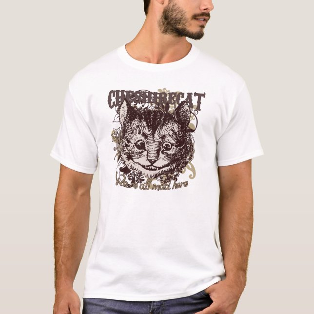 T-shirt Estilo de Carnivale do gato de Cheshire (Frente)