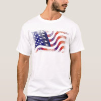 Estilo de Grunge Patriótico Desvanecido Bandeira A