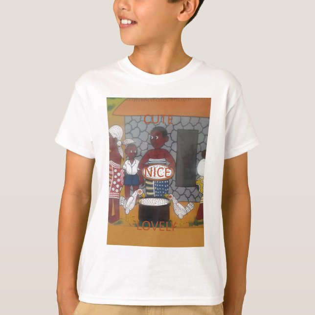 T-shirt Estilo de vida tradicional africano (Frente)