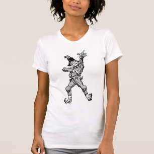 T-shirt Estilo do disco da dança do espantalho
